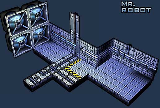 Mr Robot: Cryogenics Wall Sections